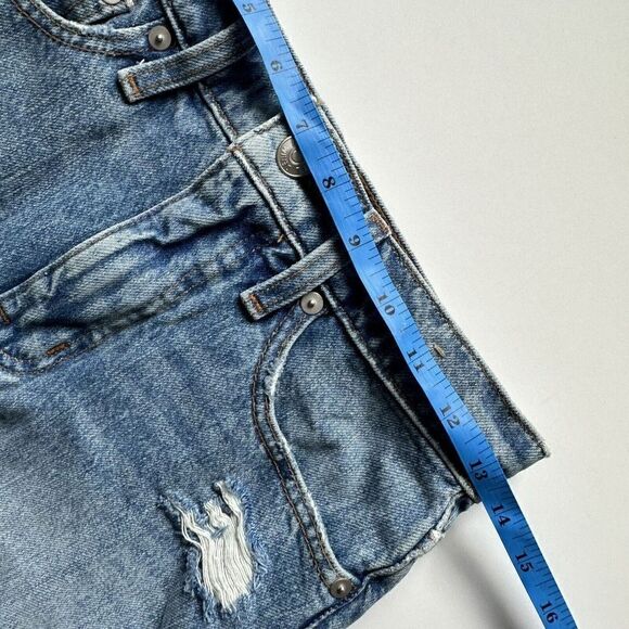 Madewell The Perfect Jean Short Light Wash Distressed Cutoffs Women’s Size 23 - Picture 9 of 11
